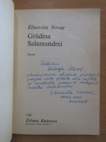 Elisaveta Novac - Gradina Salamandrei (cu autograful autoarei)