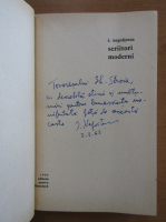 Ion Negoitescu - Scriitori moderni (cu autograful autorului)