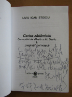Liviu Ioan Stoiciu - Cartea zadarniciei (cu autograful autorului)