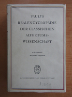 Paulys Realencyclopadie Der Classischen Altertumswissenschaft