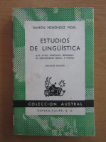 Ramon Menendez Pidal - Estudios de Linguistica