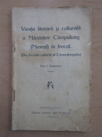Dan Simionescu - Vieata literara si culturala a Manastirii Campulung in trecut
