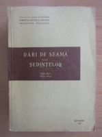 Dari de seama ale sedintelor (volumul 53, partea I)