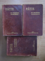 Hutte des Ingenieurs Taschenbuch (3 volume)