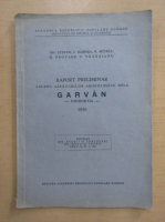 Raport preliminar asupra sapaturilor arheologice dela Garvan