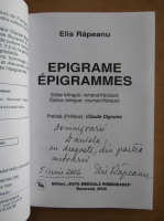 Elis Rapeanu - Epigrame (cu autograful autorului)