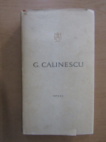 Anticariat: George Calinescu - Opere (volumul 6)