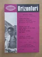 Revista Orizonturi, anul VI, nr. 75-76, august-septembrie 1957
