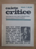 Caiete critice, nr. 2 (39), 1991