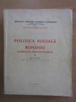 G. Tasca - Politica sociala a Romaniei