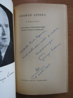 George Lesnea - Versuri (cu autograful autorului)