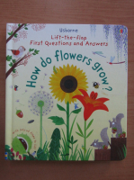 Lift the flap. First Questions and Answers. How do flowers grow?