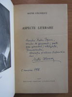 Matei Calinescu - Aspecte literare (cu autograful autorului)