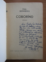 Paul Georgescu - Coborand (cu autograful autorului)