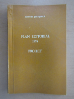 Plan editorial. Proiect, 1975