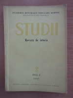 Studii. Revista de istorie, anul X, nr. 2, 1957