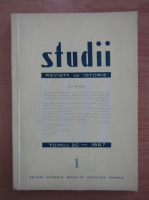 Studii. Revista de istorie, tomul 20, nr. 1, 1967