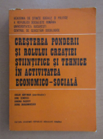 Hoffman Oscar - Cresterea ponderii si rolului creatiei stiintifice si tehnice in activitatea economico-sociala