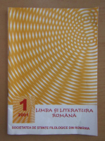 Revista Limba si literatura romana, nr. 1, 2001