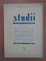 Studii. Revista de istorie, tomul 11, nr. 2, 1958