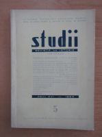 Studii. Revista de istorie, tomul 16, nr. 5, 1963