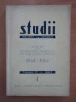 Studii. Revista de istorie, tomul 17, nr. 4, 1964