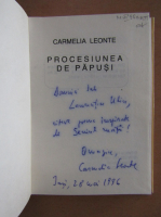 Camelia Leonte - Procesiunea de papusi (cu autograful autorului)