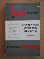Enseignement actuel de la physique