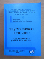 Ion Rosu Hamzescu - Cunostinte economice de specialitate