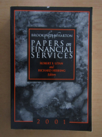 Anticariat: Papers on financial services 2001