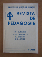 Revista de pedagogie, nr. 5-7, 1994