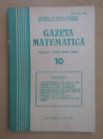 Anticariat: Revista Gazeta Matematica, anul LXXXIV, nr. 10, 1979