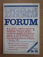Revista invatamantului superior Forum, nr. 5-6, 1992