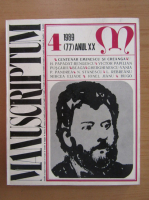 Anticariat: Revista Manuscriptum, anul XX, nr. 4, 1989