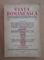 Revista Viata Romaneasca, anul I, nr. 1, iunie 1948