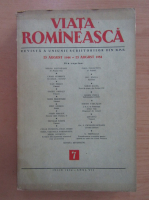 Revista Viata Romaneasca, anul VII, nr. 7, iulie 1954