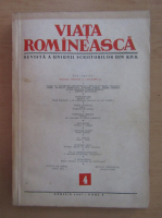 Revista Viata Romaneasca, anul X, nr. 4, aprilie 1957