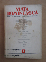 Revista Viata Romaneasca, anul X, nr. 5, mai 1957