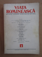 Revista Viata Romaneasca, anul XI, nr. 1, ianuarie 1958