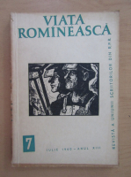 Revista Viata Romaneasca, anul XIII, nr. 7, iulie 1960