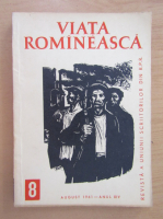 Revista Viata Romaneasca, anul XIV, nr. 8, august 1961