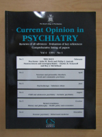 Current Opinion Psychiatry, volumul 4, nr. 1, 1991