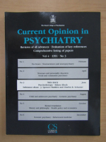 Current Opinion Psychiatry, volumul 4, nr. 3, 1991