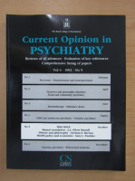 Current Opinion Psychiatry, volumul 4, nr. 5, 1991