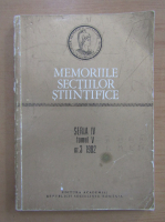 Revista Memoriile Sectiilor Stiintifice, seria IV, tomul V, nr. 3, 1982