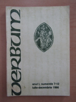 Revista Verbum, anul I, nr. 7-12, iulie-decembrie 1990