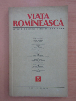 Revista Viata Romaneasca, anul VIII, nr. 5, mai 1955