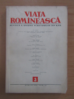 Revista Viata Romaneasca, anul XI, nr. 3, martie 1958
