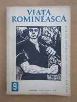 Revista Viata Romaneasca, anul XIV, nr. 9, septembrie 1961