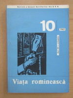 Revista Viata Romaneasca, anul XVI, nr. 10, octombrie 1963